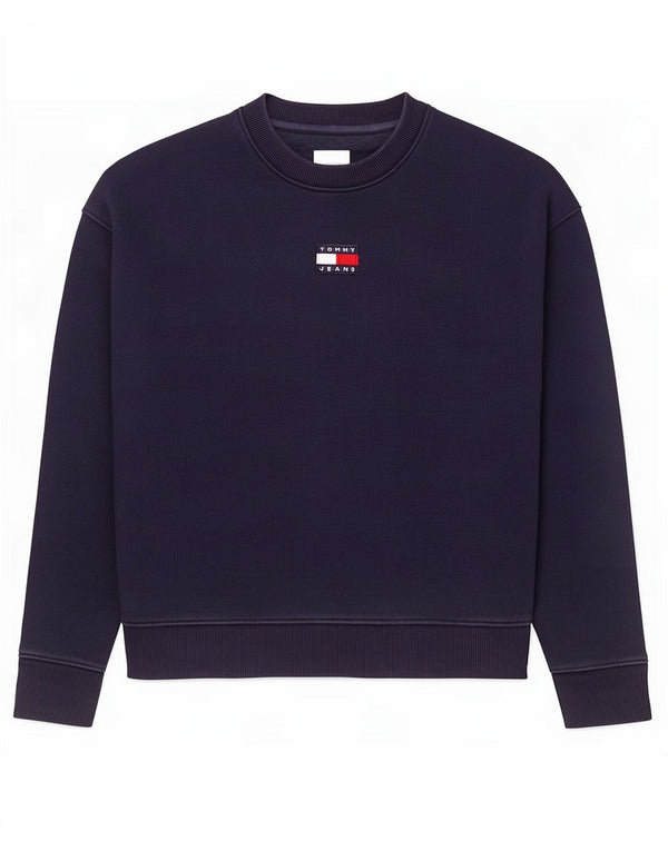 Tommy Hilfiger Damen-Sweatshirt in Übergröße, Gr. 6, XS, Marineblau, Baumwolle