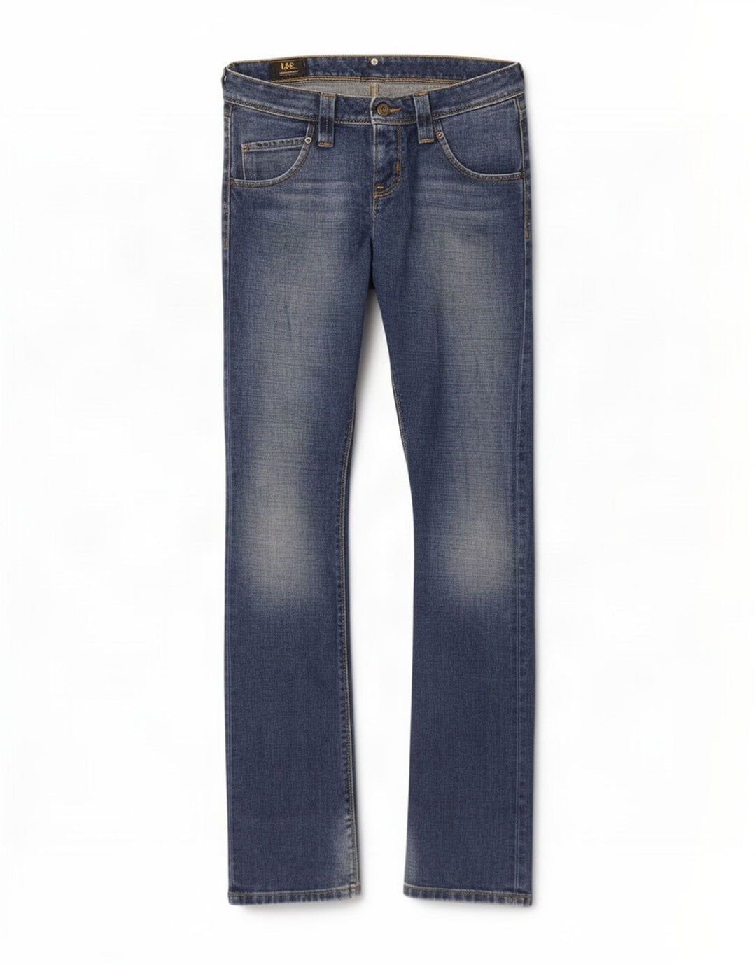 Lee Damen Maddox Bootcut Jeans W28 L35 Blaue Baumwolle