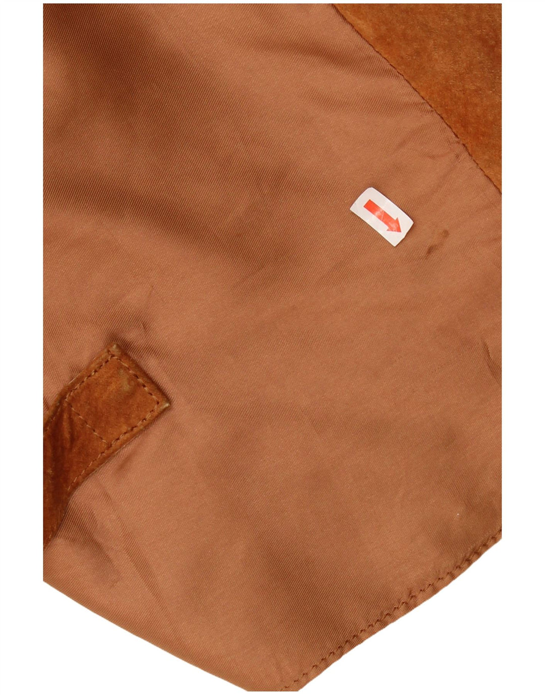 Vintage Damen Wildlederweste UK 16 Großes braunes Leder