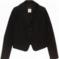 Patrizia Pepe Damen 2-Knopf-Blazerjacke IT 44 Mittelschwarze Baumwolle