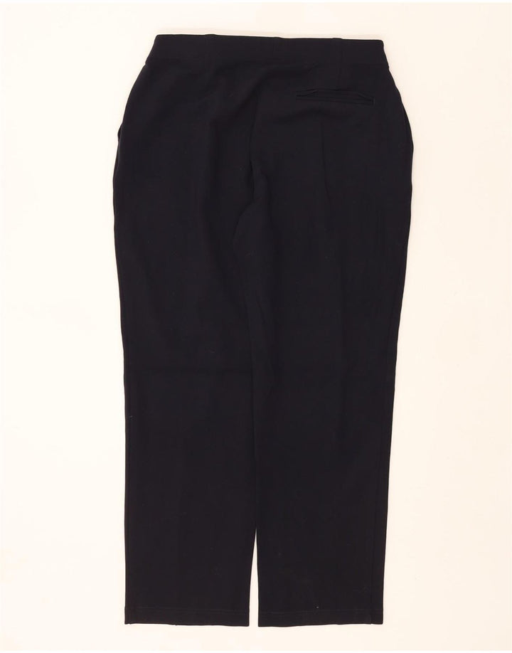 MARKS & SPENCER Womens Chino Trousers UK 14 Medium W30 L27 Navy Blue Vintage Marks & Spencer and Second-Hand Marks & Spencer from Messina Hembry 