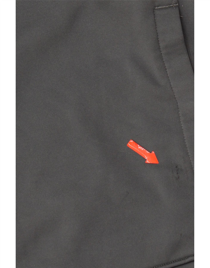 Under Armour Herren-Sweatshirt mit Reißverschluss am Hals, großes graues Polyester