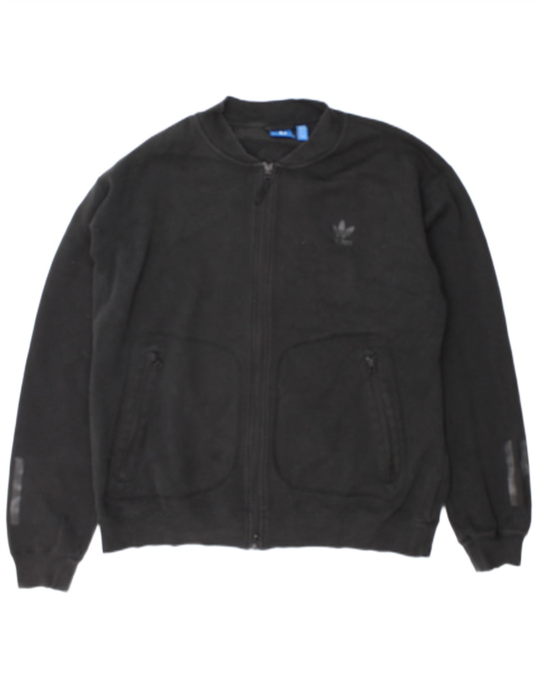 Adidas Herren Trainingsanzug Top Jacke XL Schwarz Baumwolle