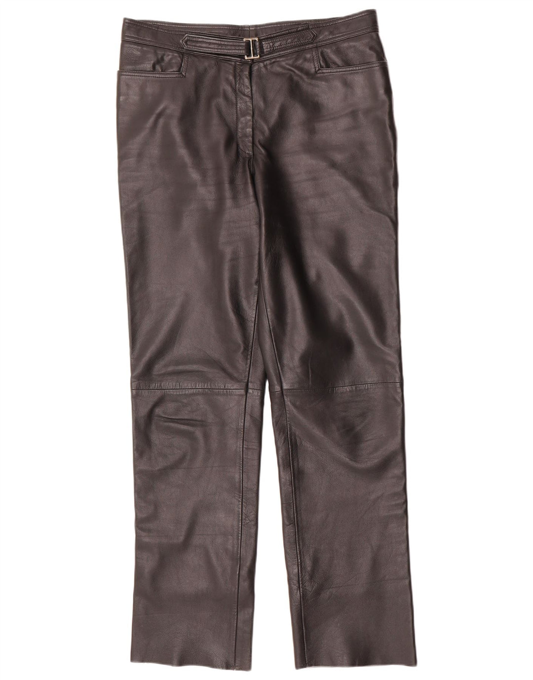 Maddox Damen gerade Lederhose IT 44 Medium W32 L32 Schwarz