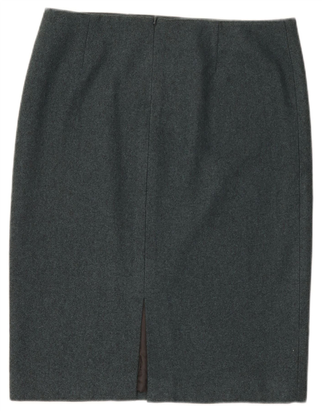 Calvin Klein Damen Bleistiftrock US 8 Medium W32 Blau meliert Wolle