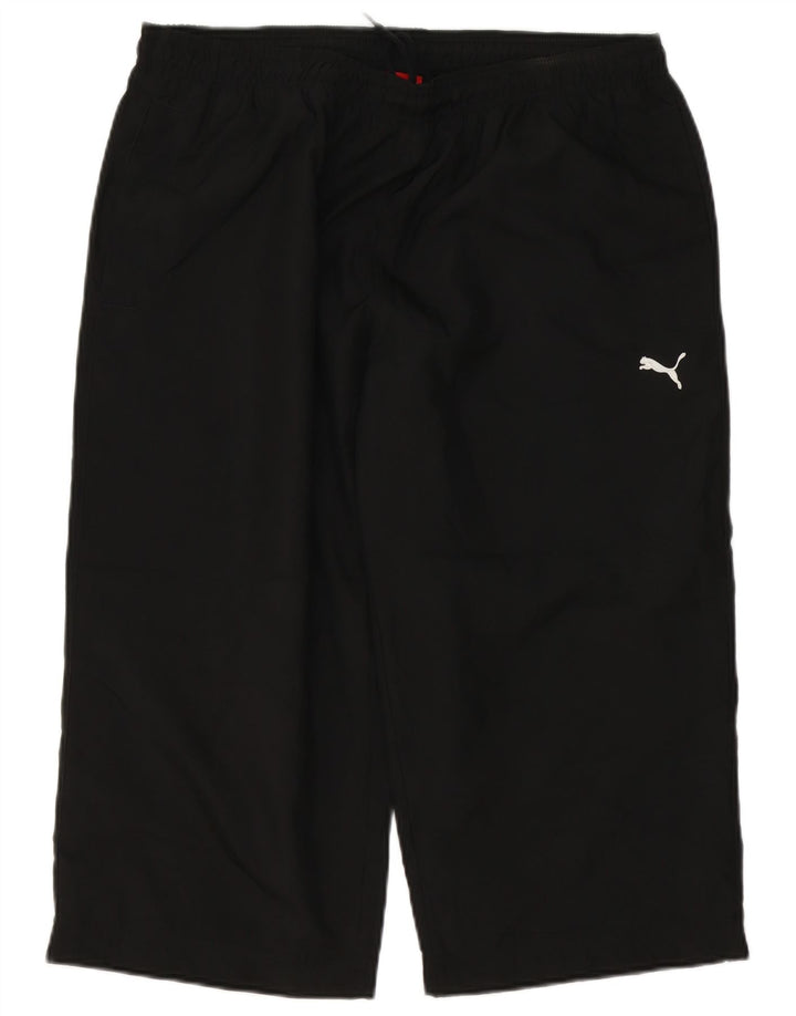 PUMA Herren Capri-Trainingshose, groß, schwarzes Polyester