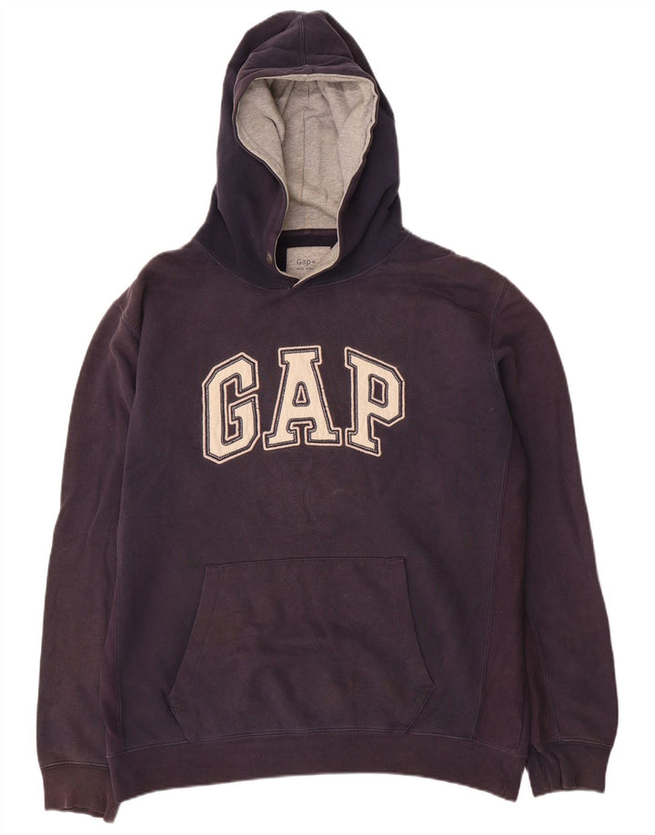 Gap Herren-Kapuzenpullover mit Grafik, mittelmarineblaue Baumwolle