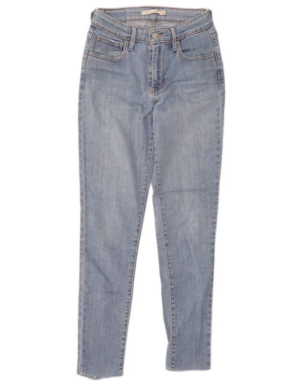 Levi's Damen 721 High Rise Skinny Jeans W26 L32 Blaue Baumwolle