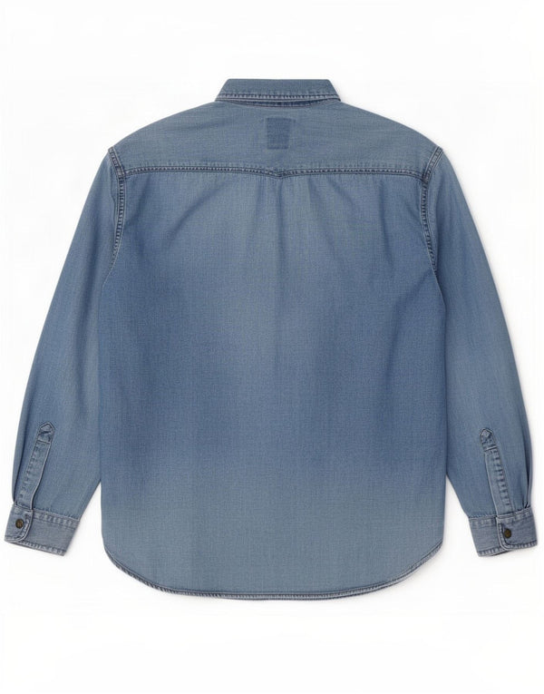 Casucci Herren-Jeanshemd, klein, Blau