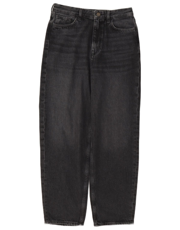 Cos Womens High Rise Tapered Jeans W26 L27 Grey Cotton