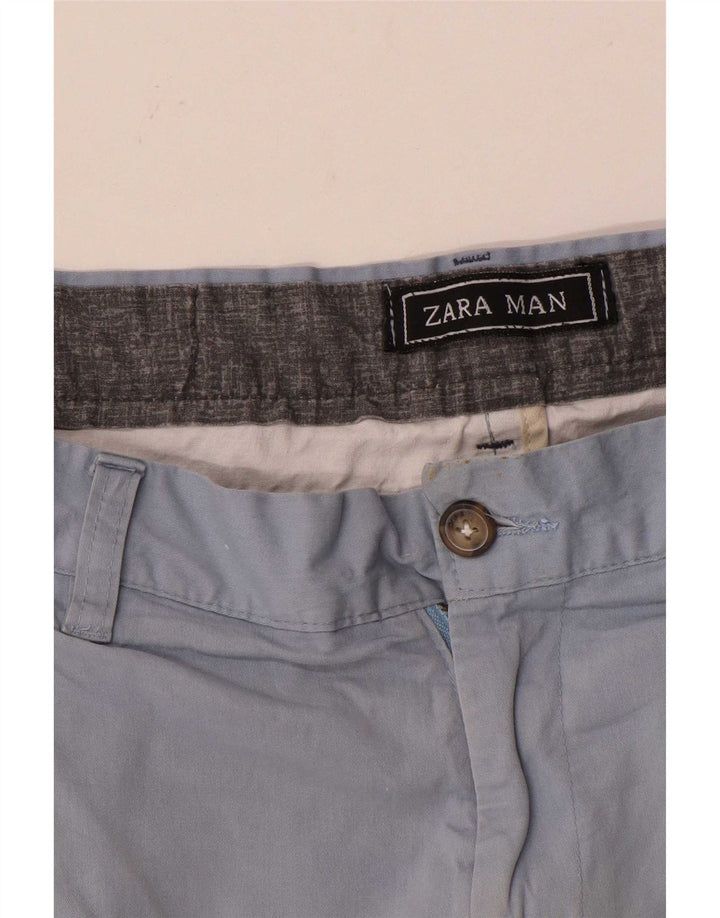 Zara Slim Chino-Hose für Herren, W32, L30, Blau