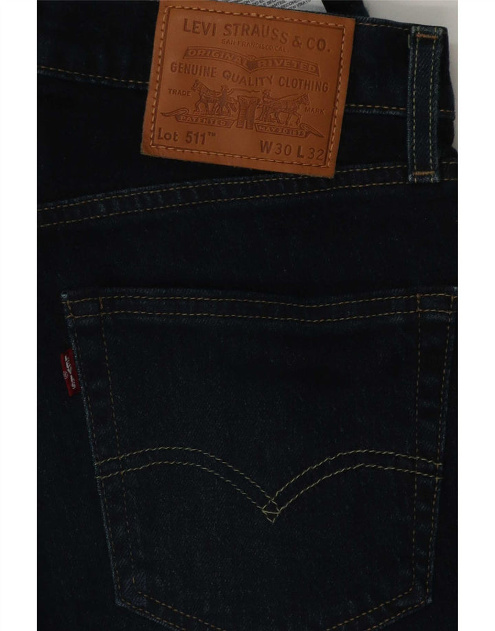 Levi's Herren 511 Slim Jeans W30 L32 Marineblau Baumwolle