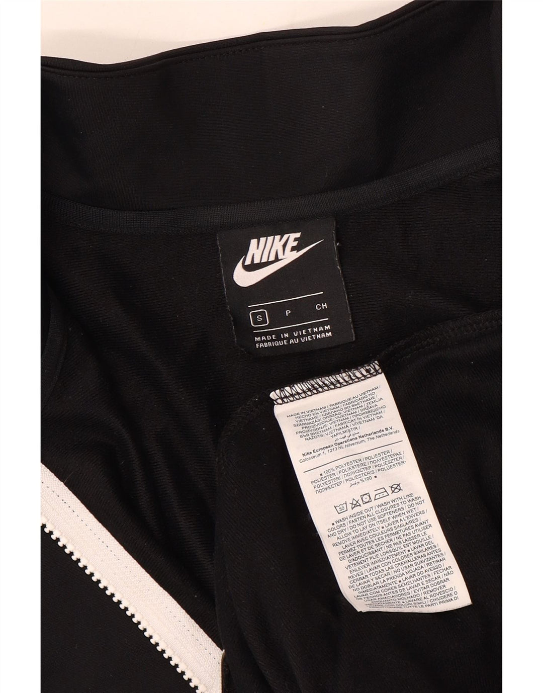 NIKE Damen-Trainingsanzug-Top-Jacke, UK 10, Größe S, Schwarz, Polyester