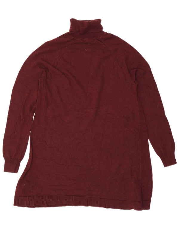 Marks & Spencer Damen-Pullover mit Rollkragen, Gr. 10, Größe S, Burgunderrot