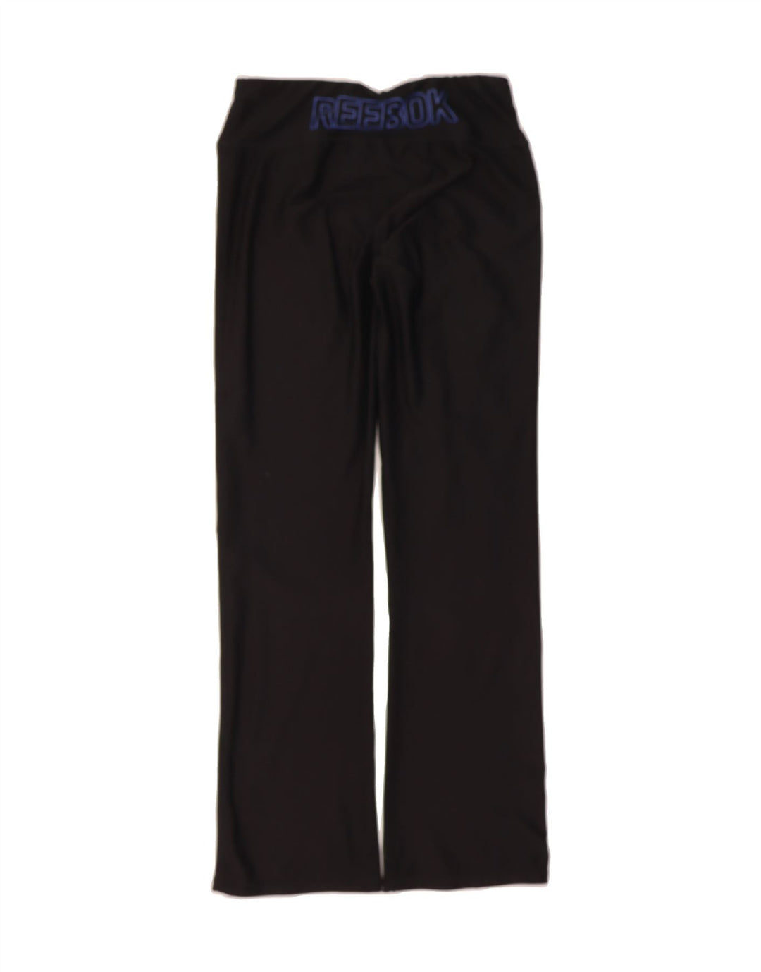 REEBOK Womens Graphic Tracksuit Trousers UK 14 Medium Black Polyester Vintage Reebok and Second-Hand Reebok from Messina Hembry 