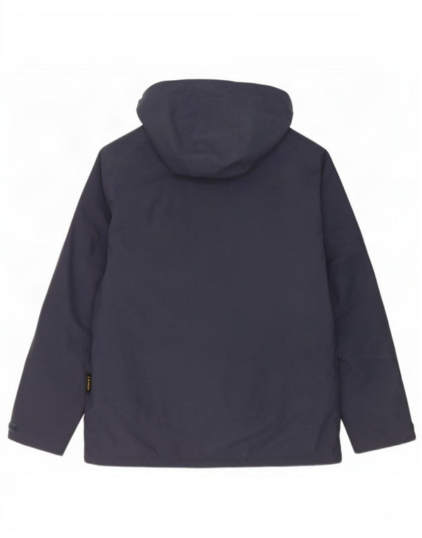 Jack Wolfskin Herren-Windbreakerjacke mit Kapuze, UK 48 2XL, Marineblau, Polyester