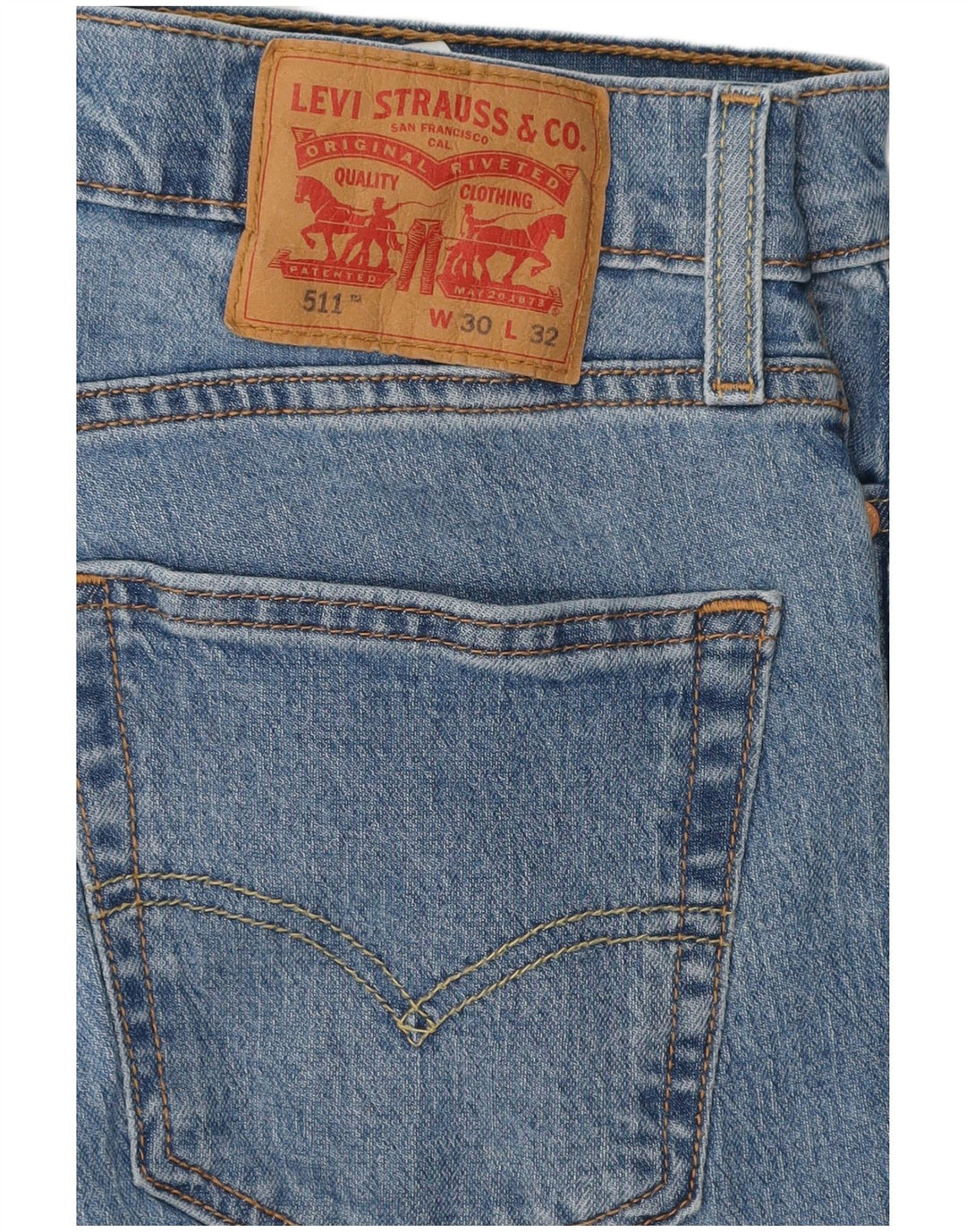 Levi's Herren 511 Slim Jeans W30 L32 Blaue Baumwolle