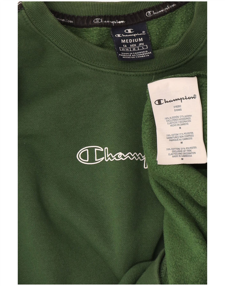 Champion Herren-Sweatshirt mit Grafik, mittelgrüne Baumwolle