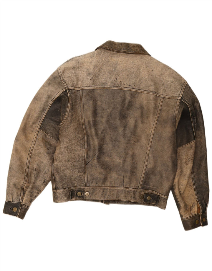 Trapper Herren Lederjacke IT 50 Large Beige