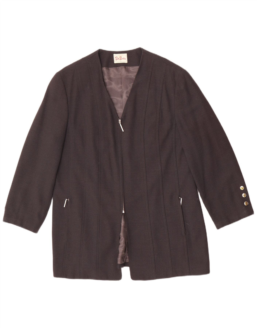 Betty Barclay Damen Blazer Jacke UK 18 XL Graue Viskose