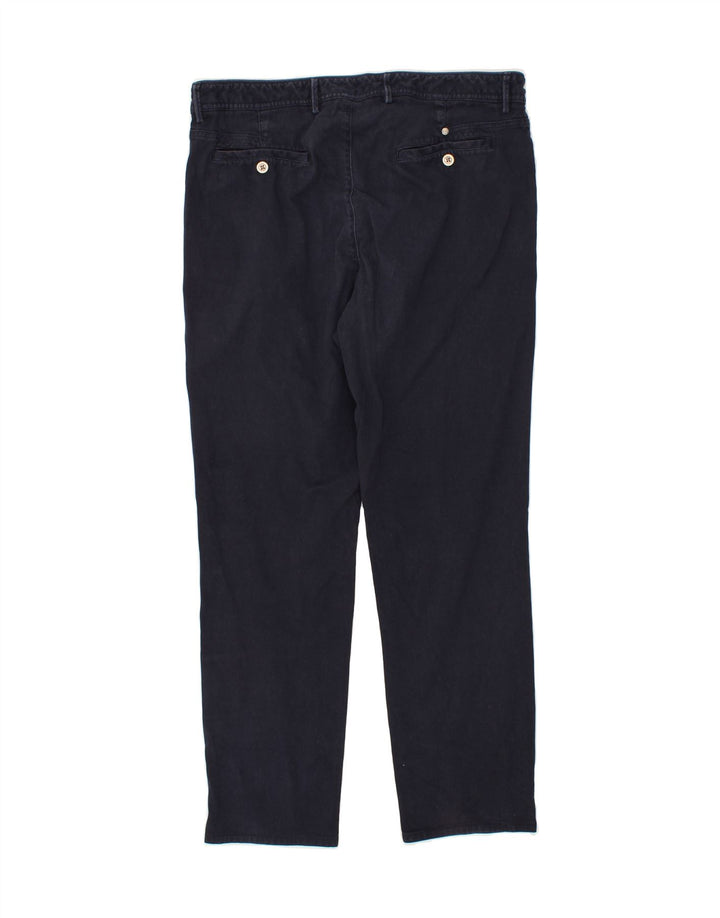MASSIMO DUTTI Herren Slim Freizeithose W34 L30 Marineblau