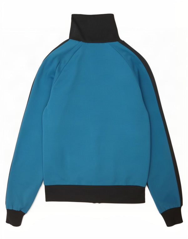 Puma Herren-Trainingsanzug mit grafischem Oberteil, klein, blau, Farbblock-Polyester