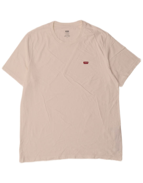Levi's Herren Standard T-Shirt Top Large Weiß Baumwolle