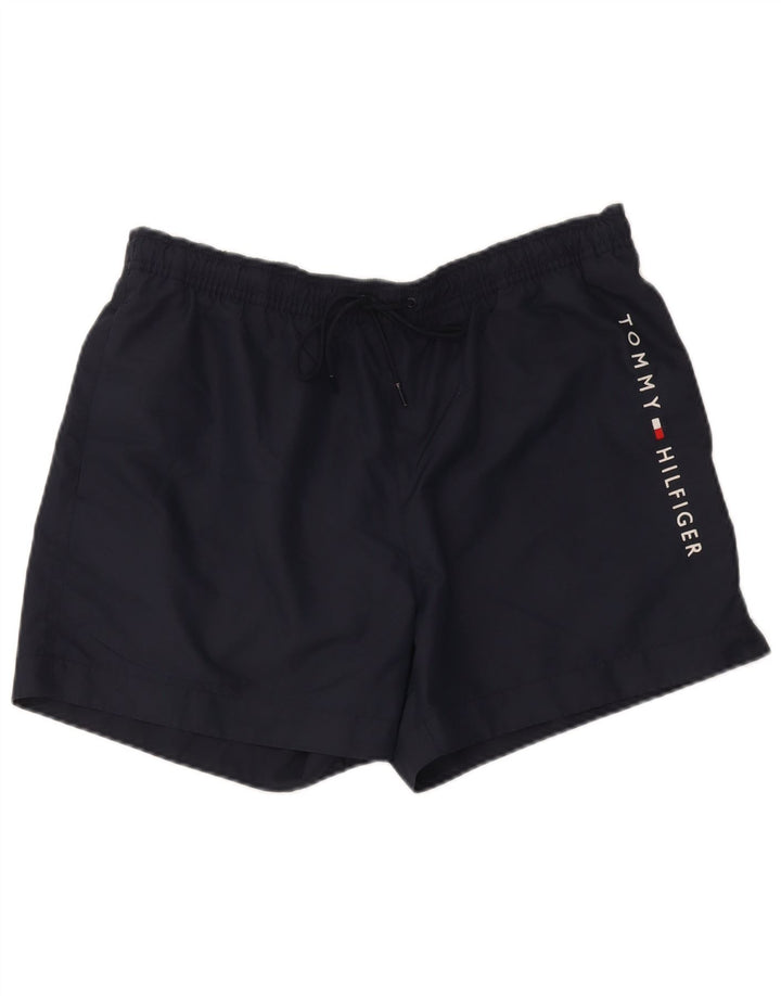 Tommy Hilfiger Herren-Badeshorts mit Grafik, XL, Marineblau