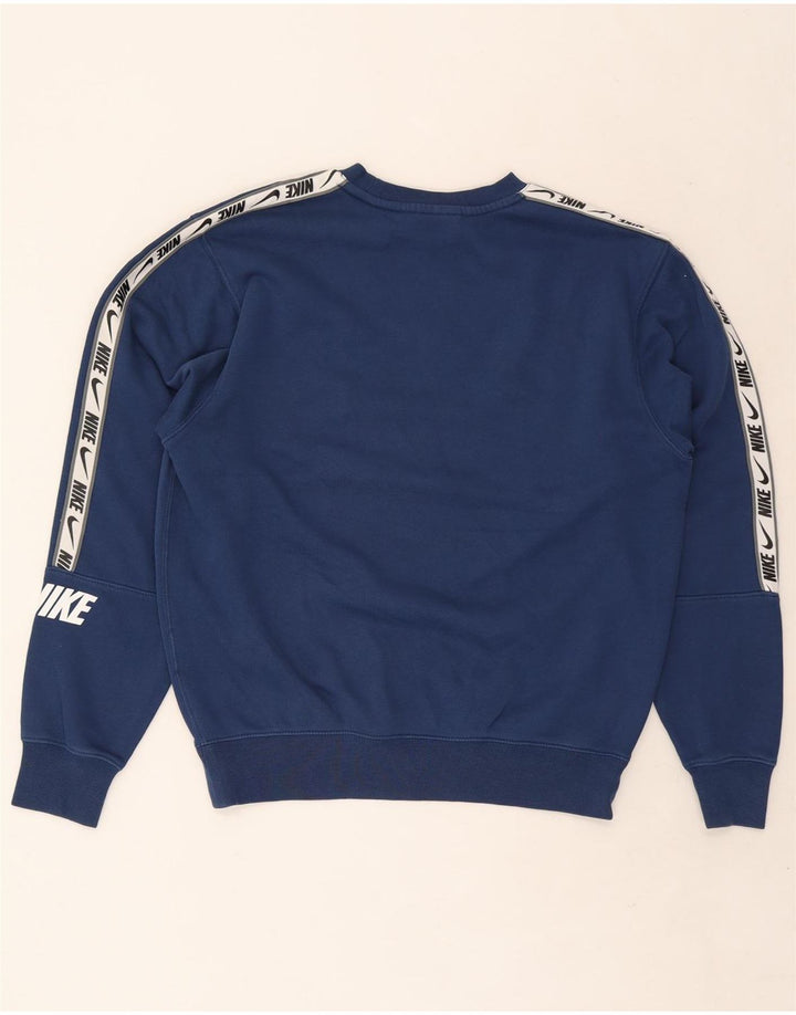 Nike Herren Loose Fit Graphic Standard Sweatshirt Pullover Small Marineblau