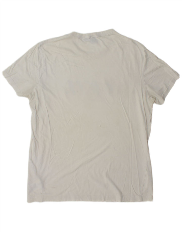 G-Star Herren Grafik-T-Shirt-Oberteil XL aus weißer Baumwolle