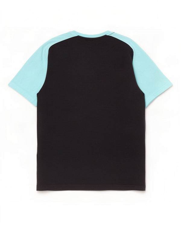 Puma Herren Manchester City T-Shirt-Oberteil, mittelgroß, marineblau, Colourblock-Baumwolle