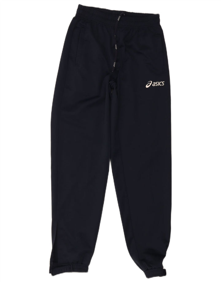 Asics Herren-Trainingshose, Jogginghose, klein, marineblau, Polyester