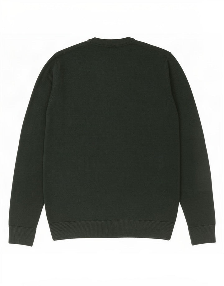 Marks & Spencer Herren-Pullover mit Rundhalsausschnitt, mittelgrün, Weihnachten