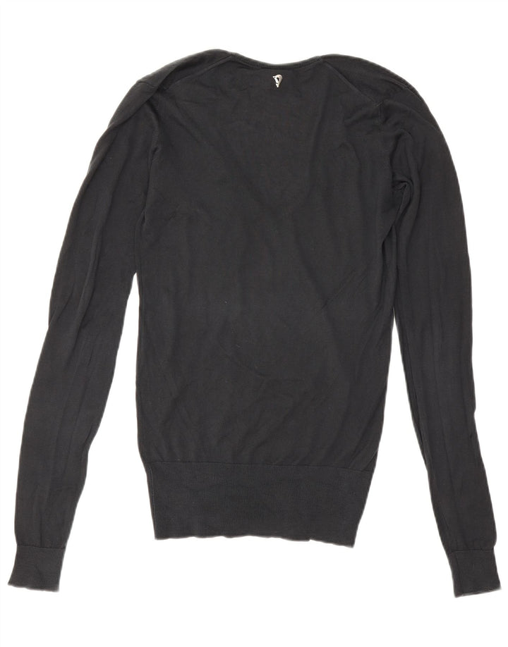 Dondup Damen-Pullover mit V-Ausschnitt, Gr. 10, Größe S, Schwarz
