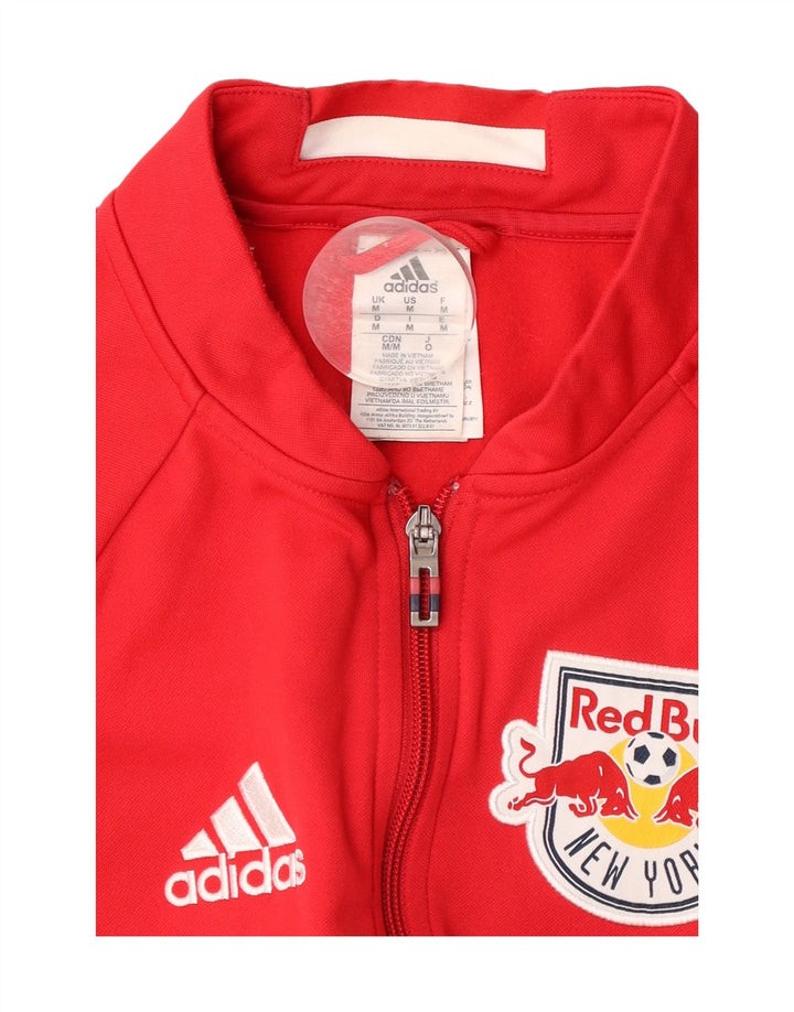Adidas Herren Red Bull Graphic Trainingsanzug Top Jacke Mittelrotes Polyester