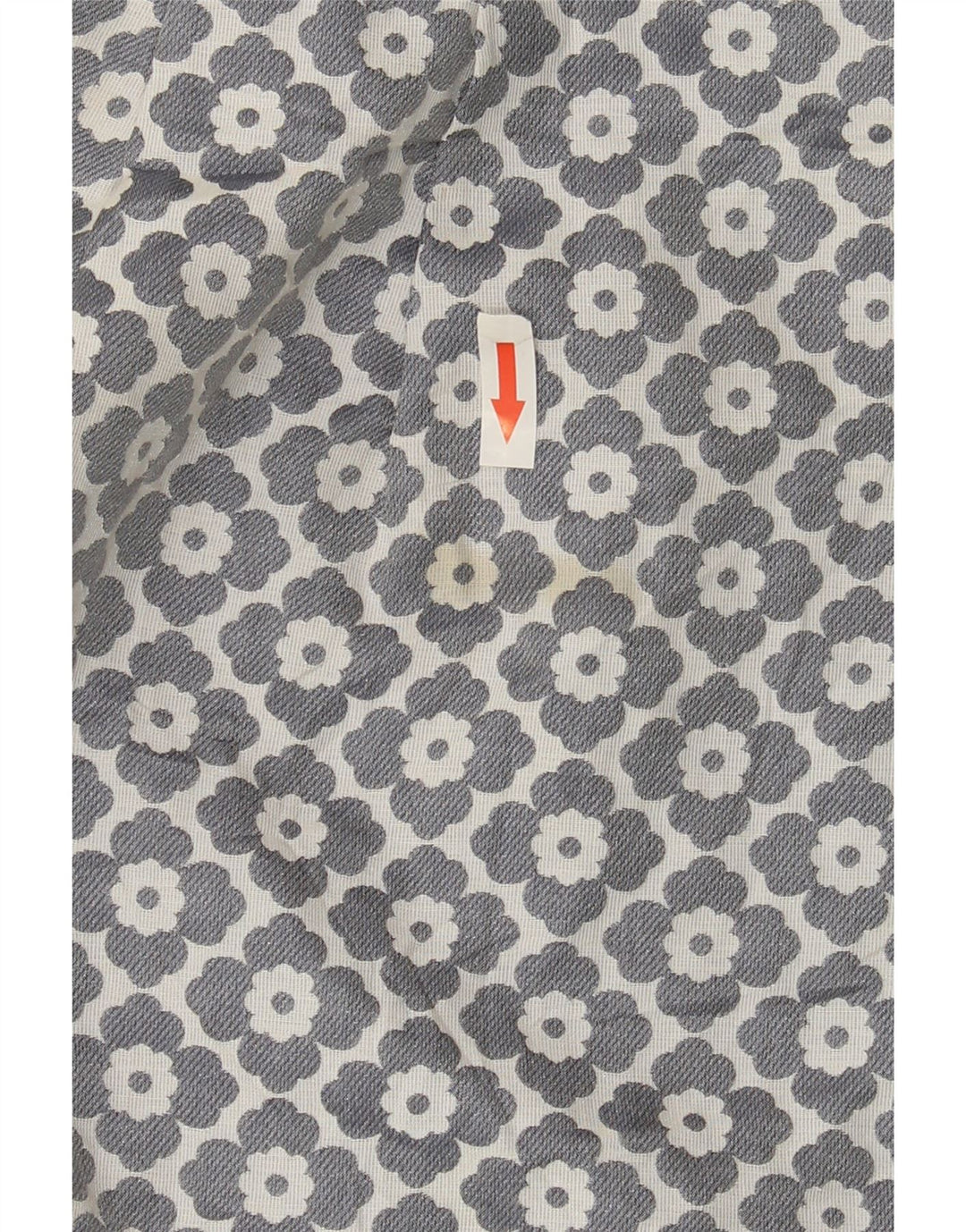 Oasis Damen Minirock UK 10 Small W28 Grau geblümtes Polyester