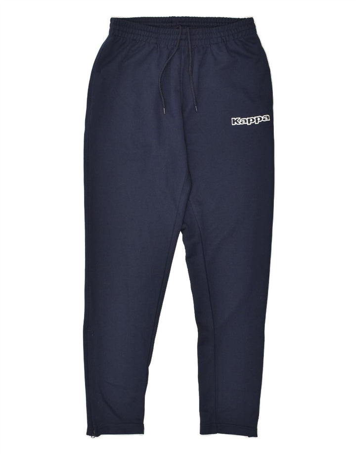 KAPPA Mens Tracksuit Trousers Small Navy Blue Polyester | Vintage Kappa | Thrift | Second-Hand Kappa | Used Clothing | Messina Hembry 