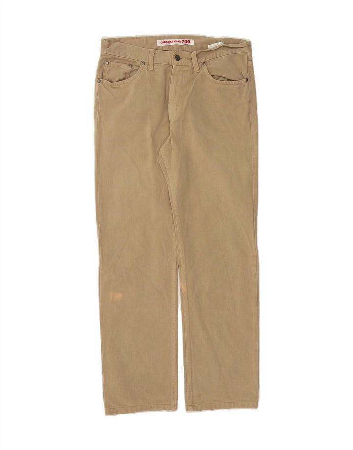 CARRERA Mens 700 Straight Jeans W33 L29 Brown Cotton Vintage Carrera and Second-Hand Carrera from Messina Hembry 