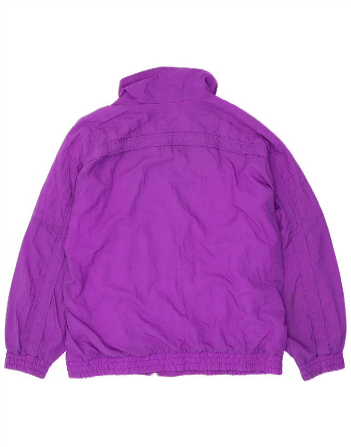 Rodeo Herren-Trainingsanzug-Oberteiljacke UK 44 XL Lila Nylon