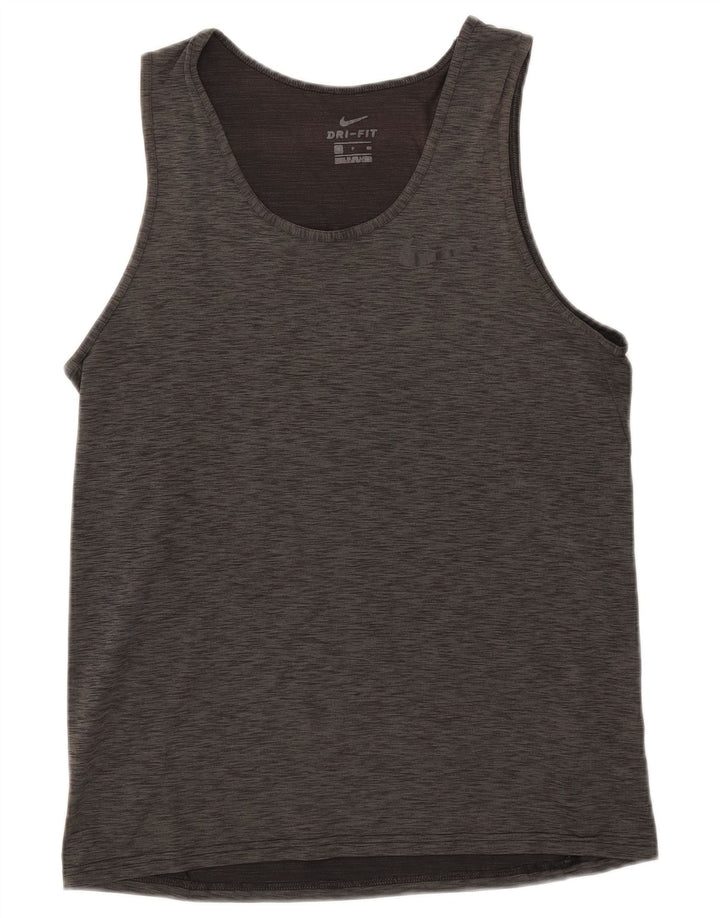 NIKE Herren-Dri-Fit-Weste, kleines Khaki-meliertes Polyester