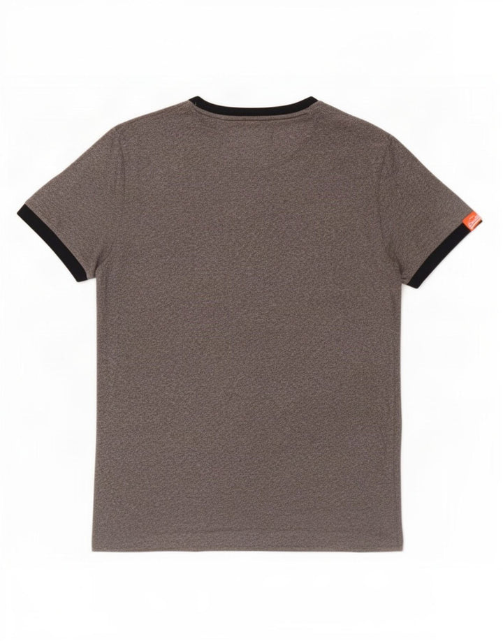 Superdry Herren T-Shirt Top Large Grau Baumwolle