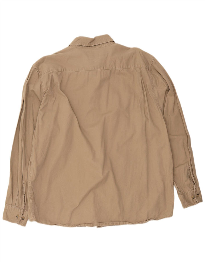 Wrangler Herrenhemd XL Beige Baumwolle