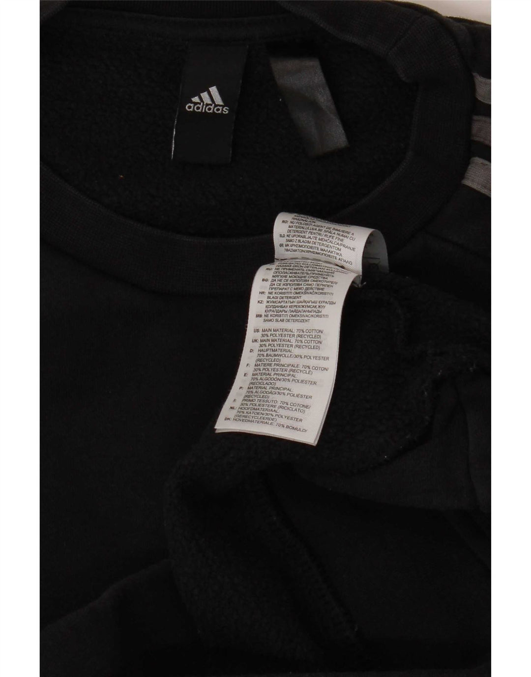 Adidas Herren Sweatshirt Pullover Medium Schwarz Baumwolle