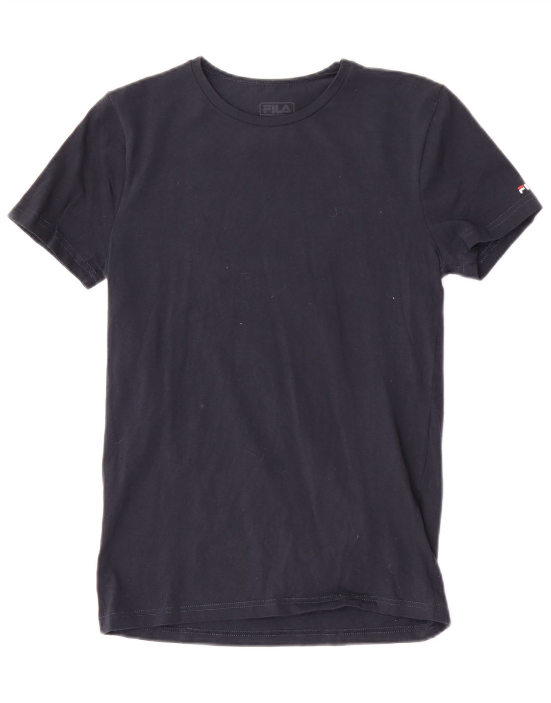 Fila Herren T-Shirt Top Small Marineblau Baumwolle