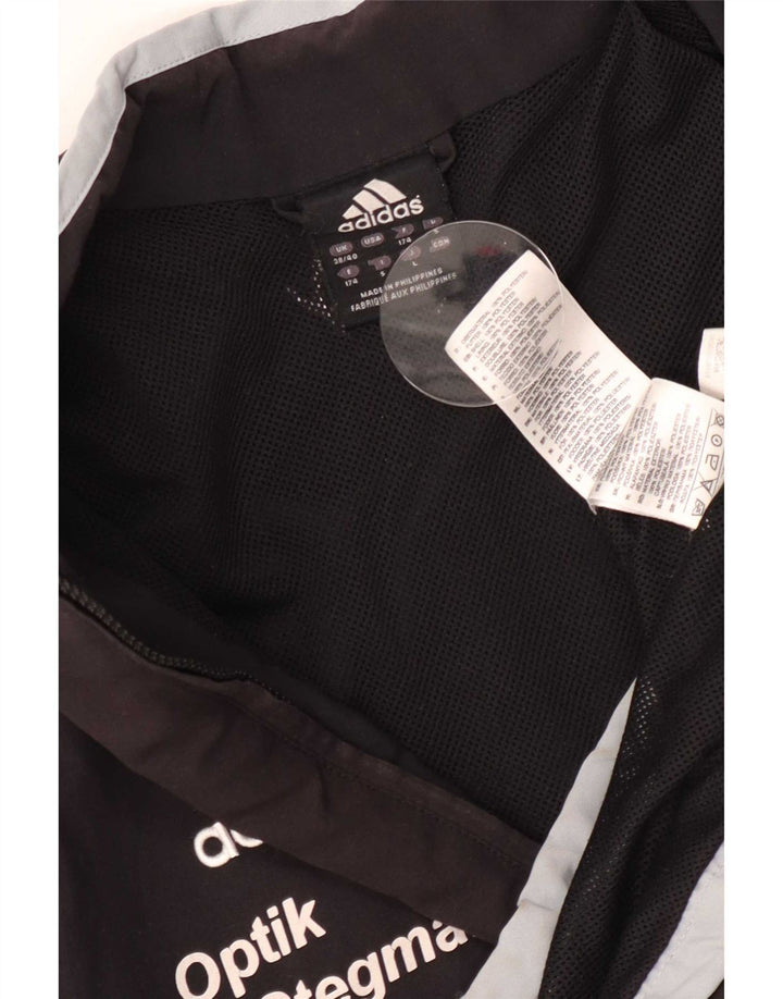 Adidas Herren Graphic Trainingsanzug Top Jacke UK 38/40 Medium Schwarz Colourblock