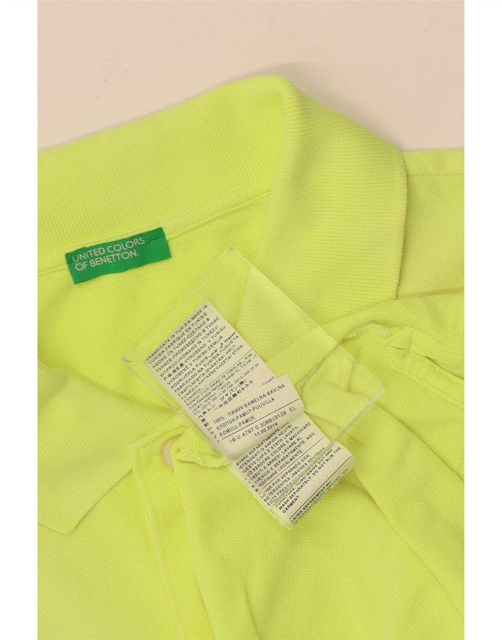 Benetton Herren Poloshirt 2XL Grüne Baumwolle