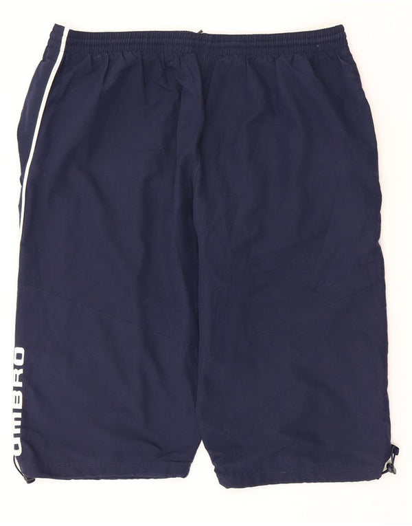 Umbro Herren Graphic Sport Shorts 2XL Marineblau Polyester