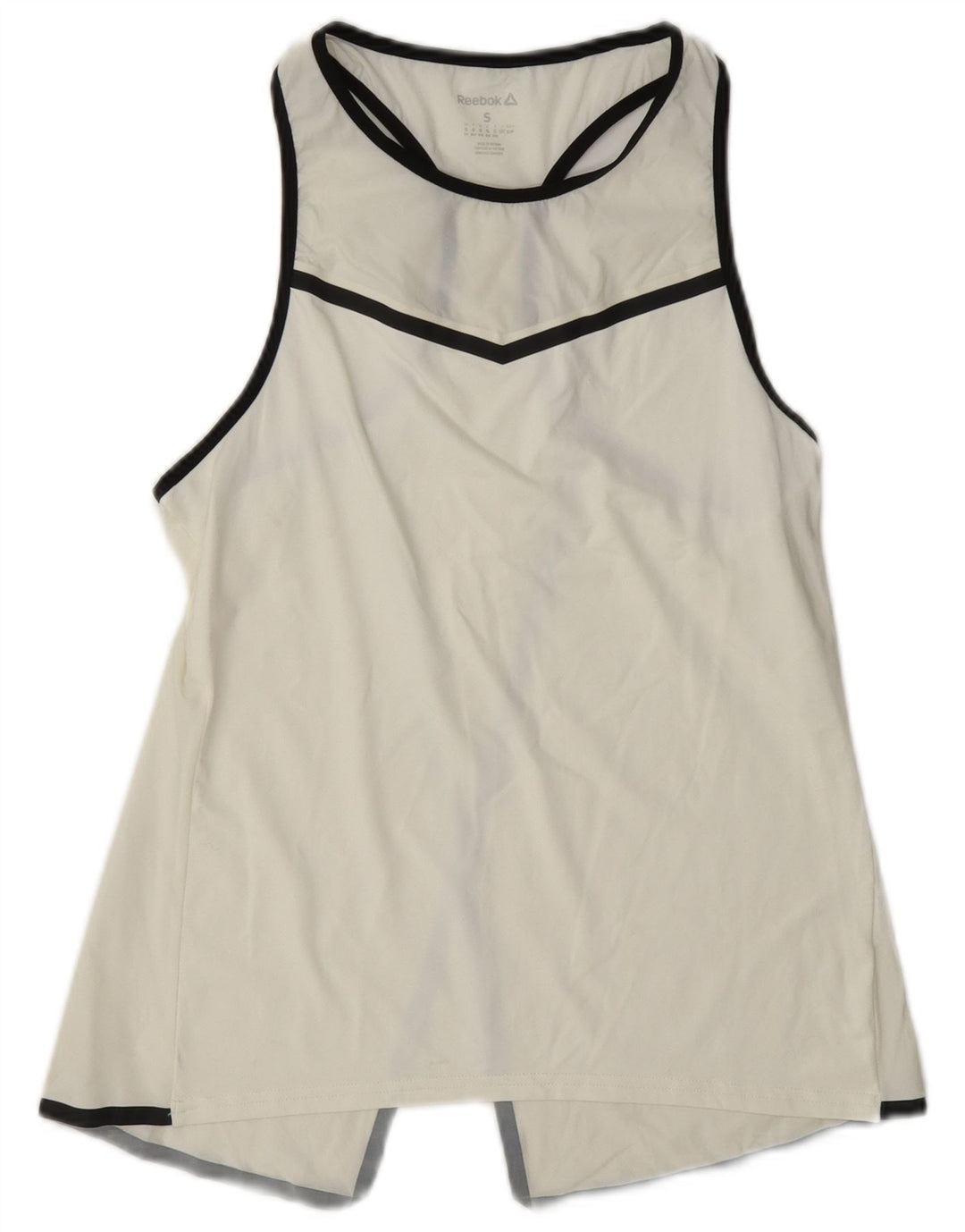 Reebok Damen Graphic Vest Top UK 8/10 Small Weiß