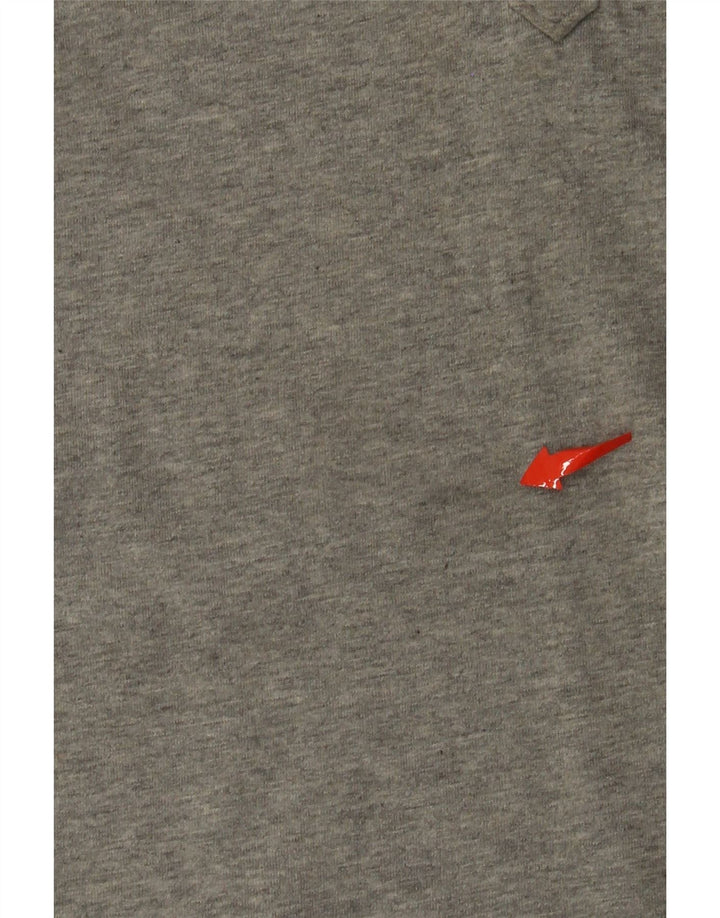 DIESEL Herren-Poloshirt aus mittelgrauer Baumwolle