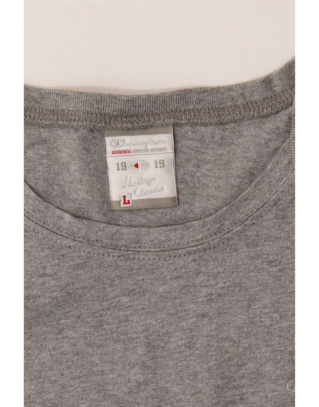 Champion Damen Heritage Classics T-Shirt Top UK 14 Large Grau